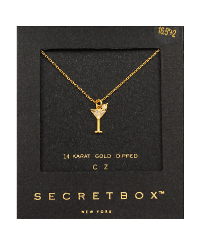 Secret Box - Martini Glass Necklace