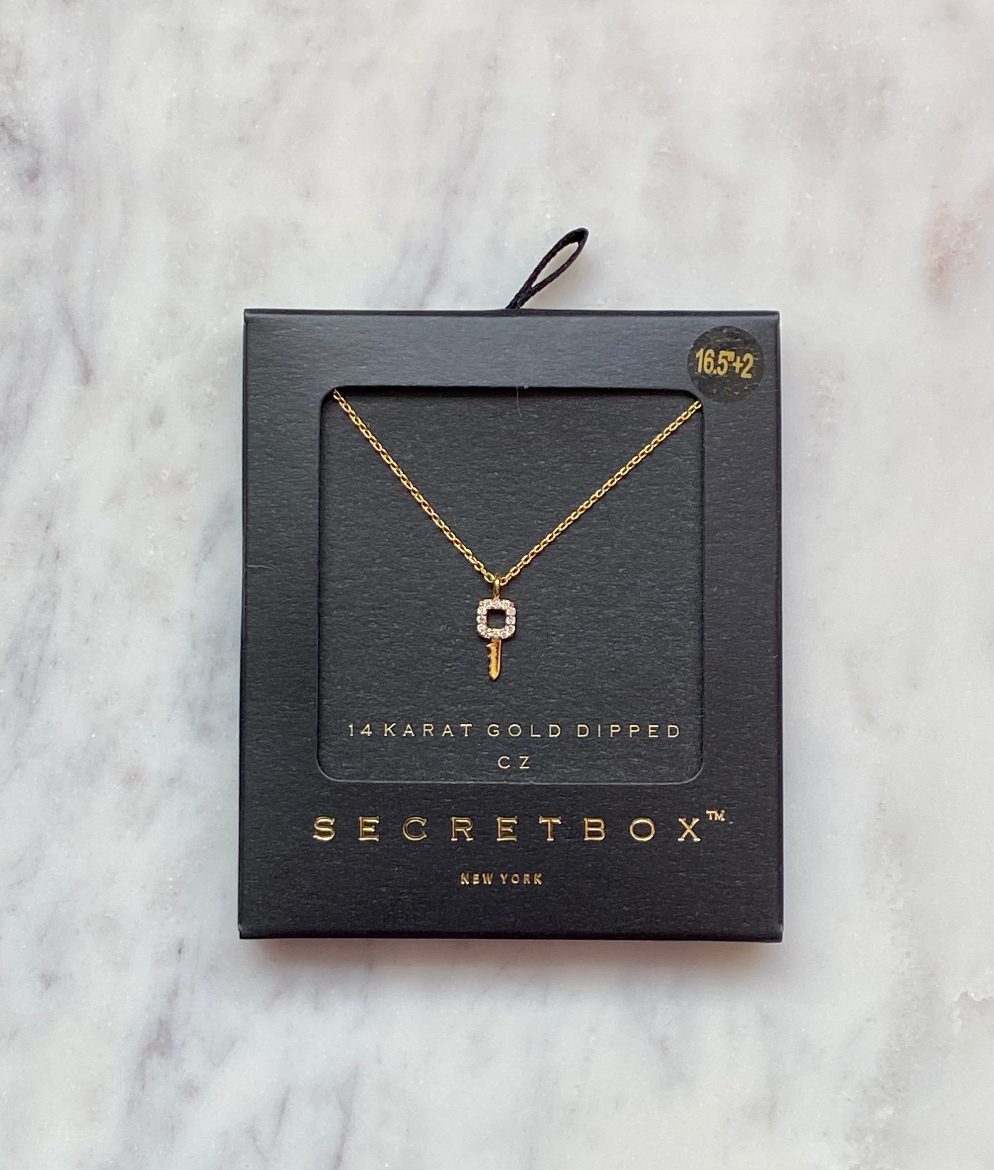 Secret Box Gold Key Necklace