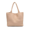 Solana Woven Leather Tote