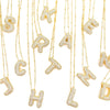 Initial Balloon Gold Bubble Necklace