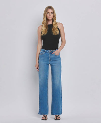 Kari High Rise Wide Leg Jeans