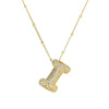 Initial Balloon Gold Bubble Necklace