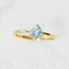 Sky Blue Triangular Ring