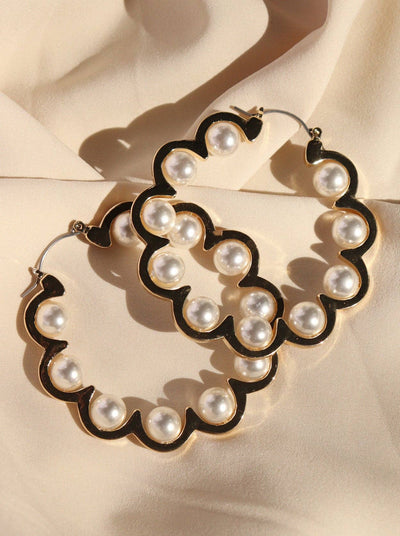 Covered in LUXE Pearl Hoops