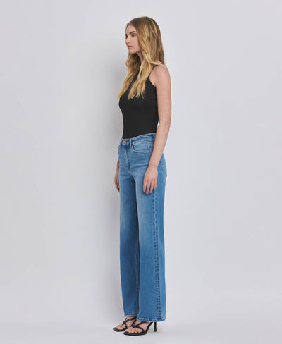 Kari High Rise Wide Leg Jeans