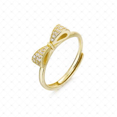 Sparkling Bow Ring