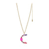 Monograms in Neon Necklace: K