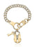 Key to Chic Chain Link Charm Bracelet