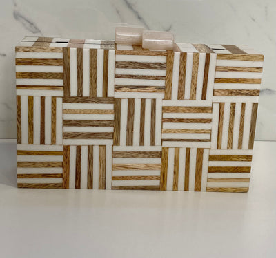 Wooden Box Clutch