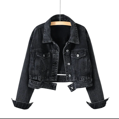 Designer Cropped Denim Jacket