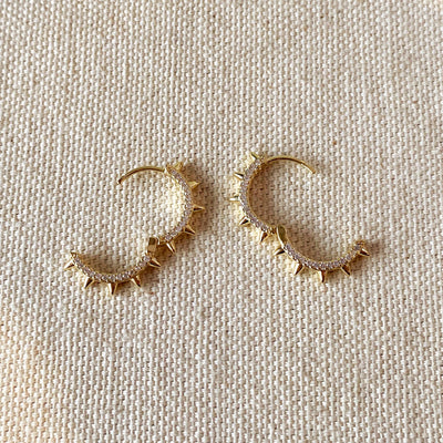 Gold Spike Earrings