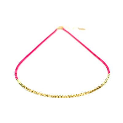 Half & Half Pink Star Necklace