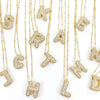 Initial Balloon Gold Bubble Necklace