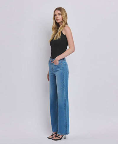 Kari High Rise Wide Leg Jeans