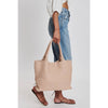 Solana Woven Leather Tote