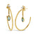 Marquise Dangle Hoops