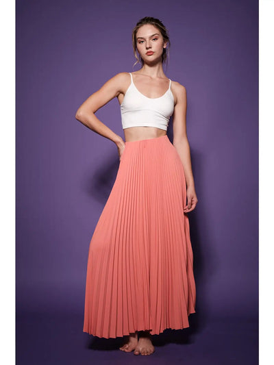 Coral sands maxi skirt