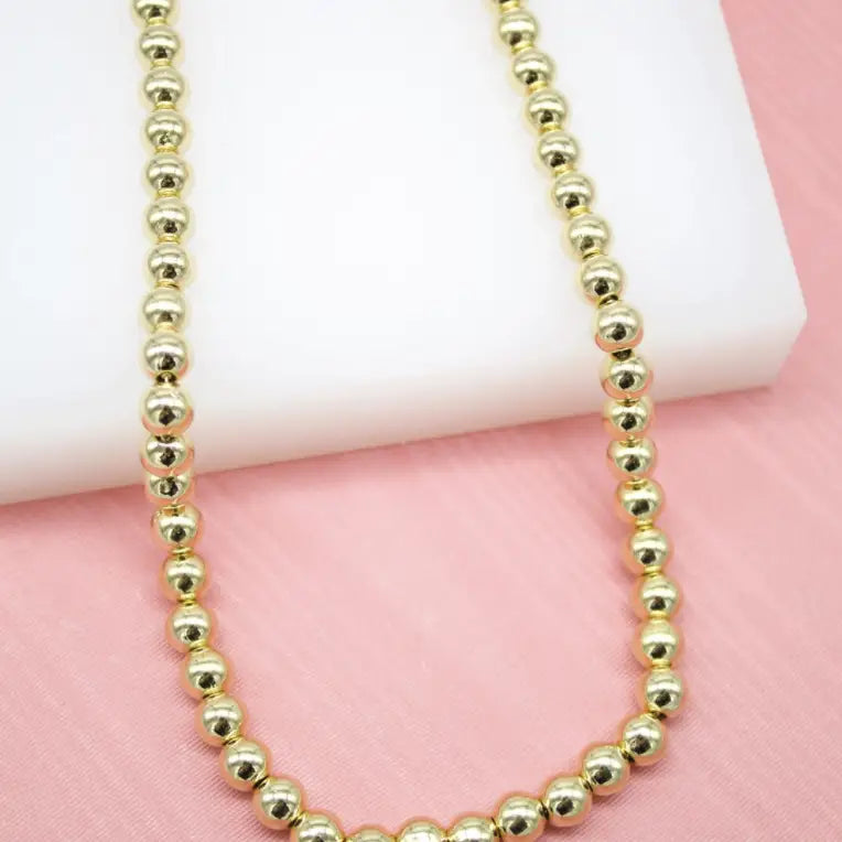 18kt Beaded Necklace