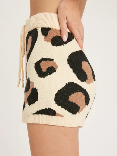 Cozy Leopard Shorts